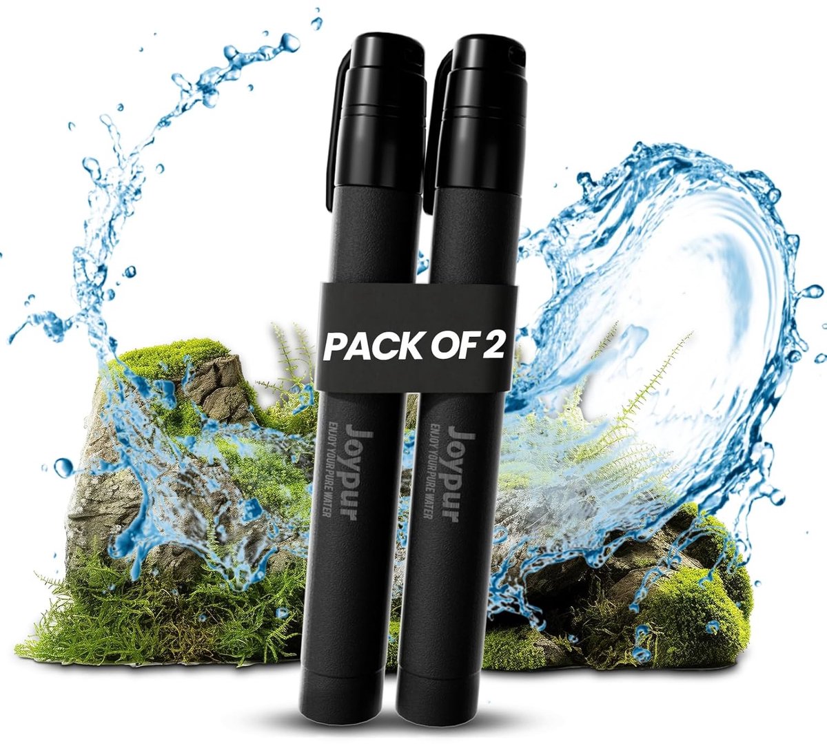 Thijox - Waterfilter voor outdoor, camping, survival, wandelen en noodgevallen, verwijdert 99,99% van bacteriën, filtert virussen, zware metalen, zwar