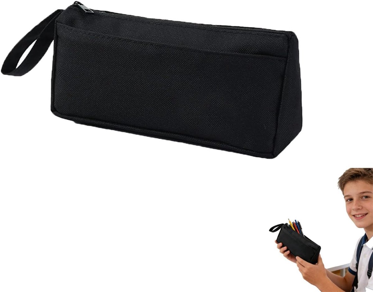 SnelShoppen - Etui met Ritssluiting voor Pennen en Tekenstiften, Compact en Ruim, Ideaal voor Kantoor, Studie, School en Thuisgebruik, Bescherming teg