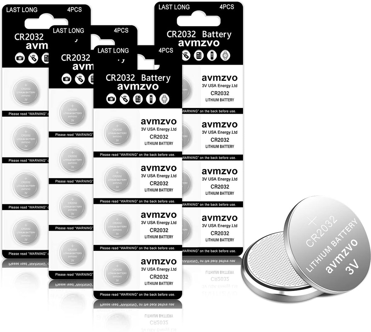 SnelShoppen - CR2032 Knopcelbatterijen 3V Lithium - 16 Stuks - Langdurige Betrouwbaarheid - 5 Jaar Garantie - Voor Elektronica, Speelgoed, Keuken en M