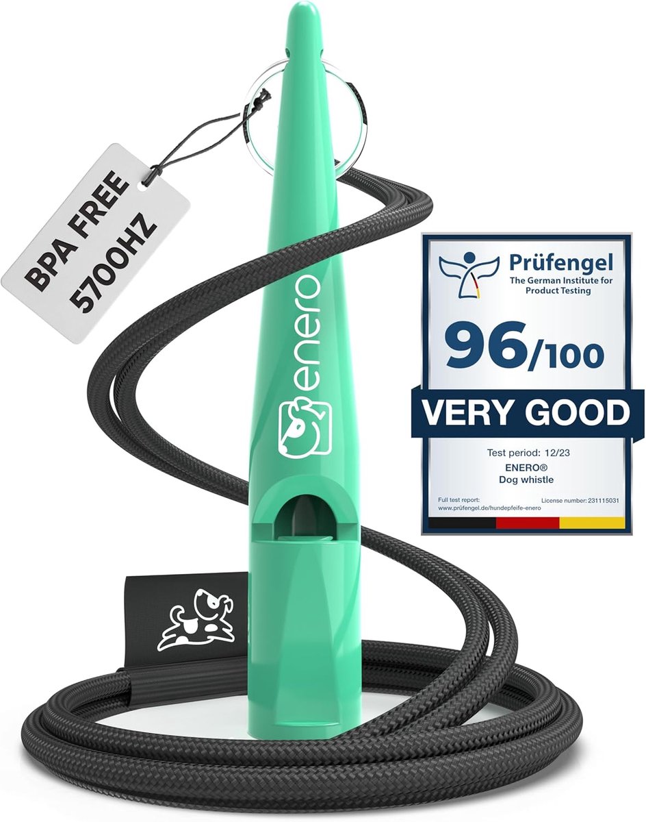 SnelShoppen - Hondenfluit met Praktische Koord - Ideaal Hondenaccessoire voor Training - Gestandaardiseerde Frequentie tot 98.2 dB - Duidelijke Signal
