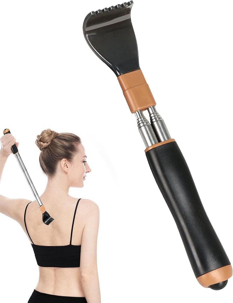 Telescopische rugkrabber 54 cm - hoogwaardig PP-materiaal - ergonomisch ontwerp - onmiddellijke verlichting bij jeuk - SnelShoppen