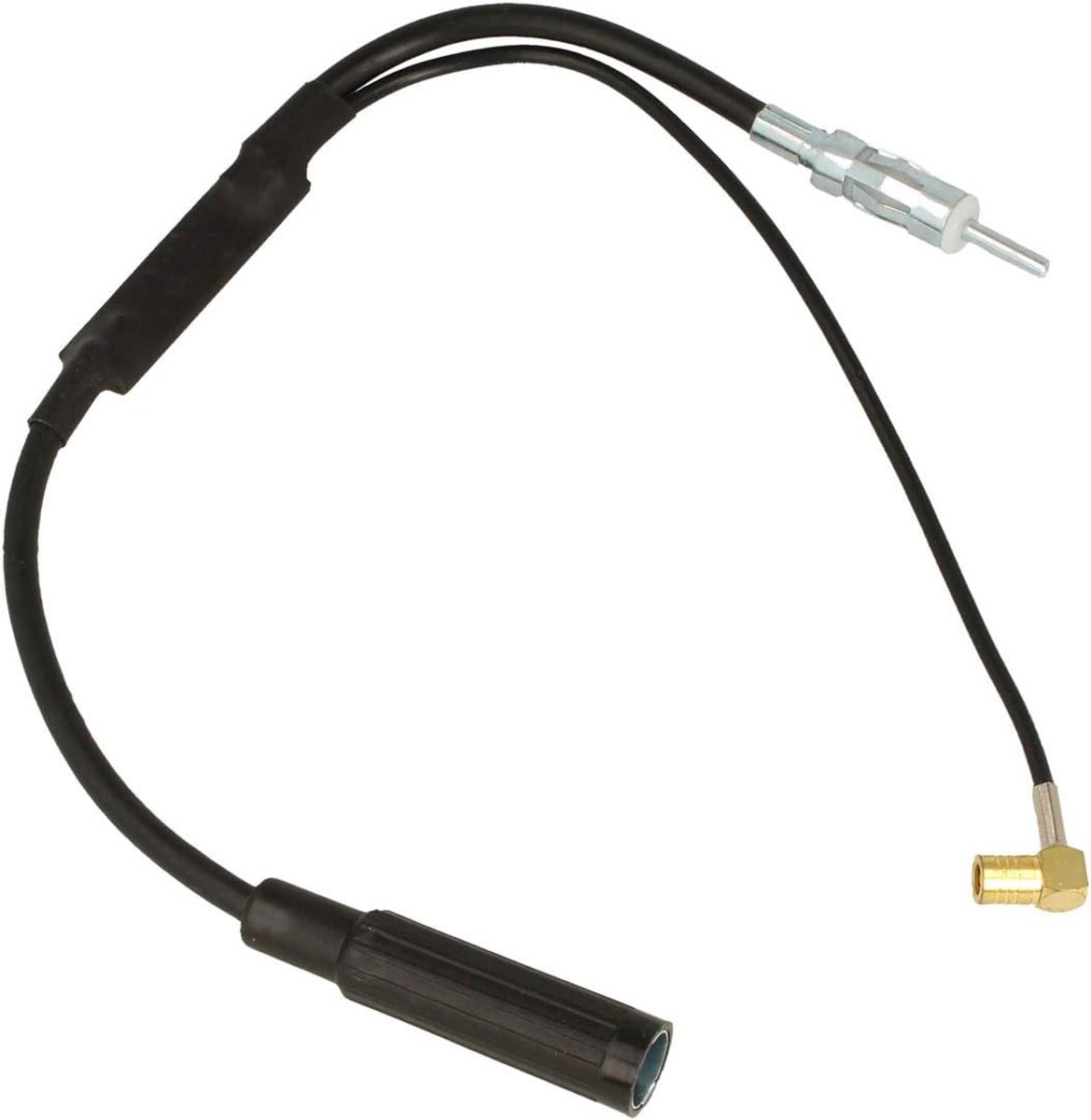 SnelShoppen - DAB Adapter voor Autoradio - DAB Splitter, DIN naar DAB Antenne Adapter, Plug & Play voor Auto, Geschikt voor FM Antenne, Voor JVC, Alpi