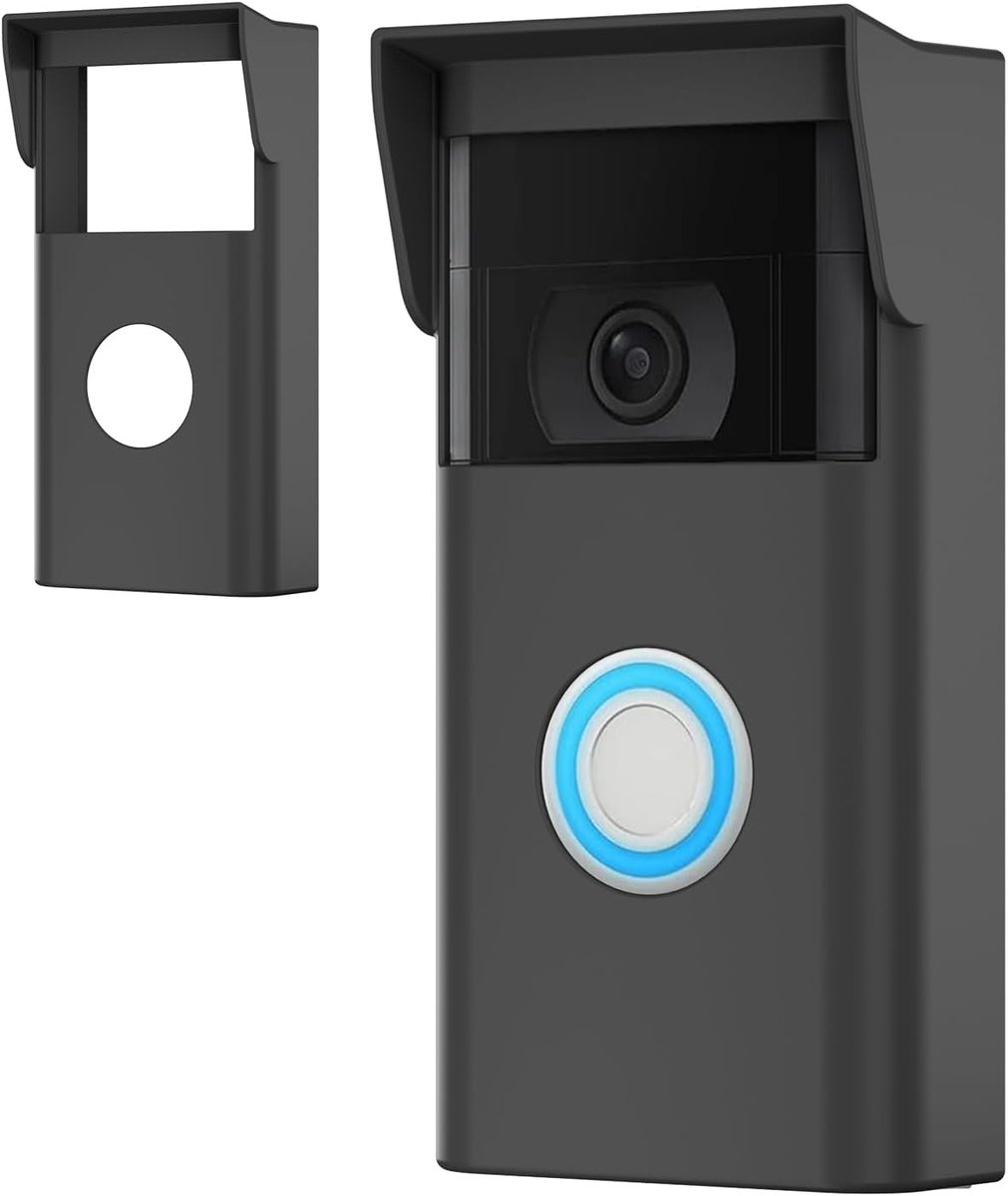 SnelShoppen - Beschermende Hoes voor Ring Video Doorbell 2e Generatie - Silicone Cover tegen UV Straling en Regen - Ideaal voor Buitengebruik