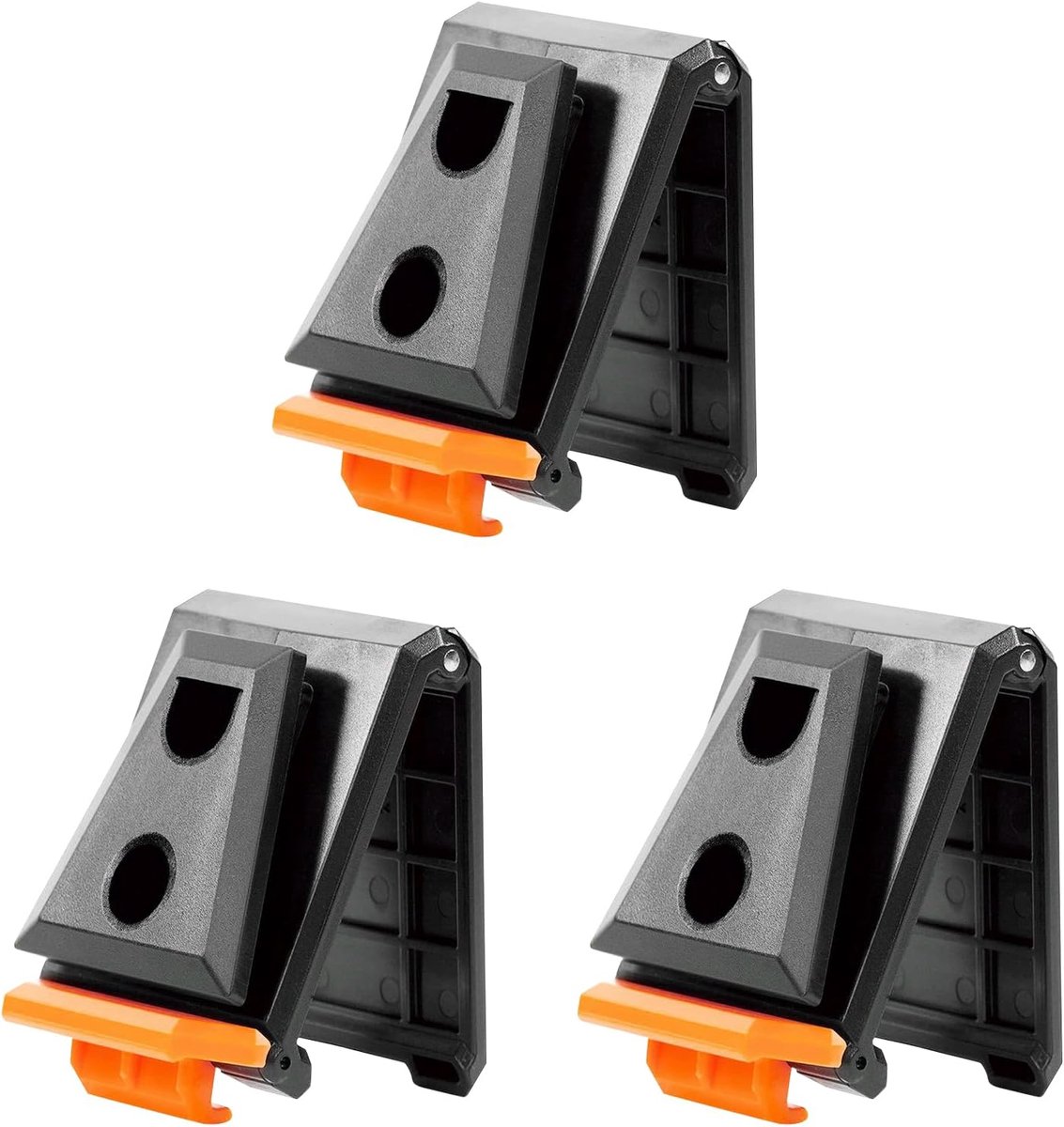 SnelShoppen - Tool Belt Clip Tool Bag - 3-delige Set voor Elektriciens - Zwart - Tooltas Bevestiging met 10kg Draagvermogen - Universele Klips voor Ge