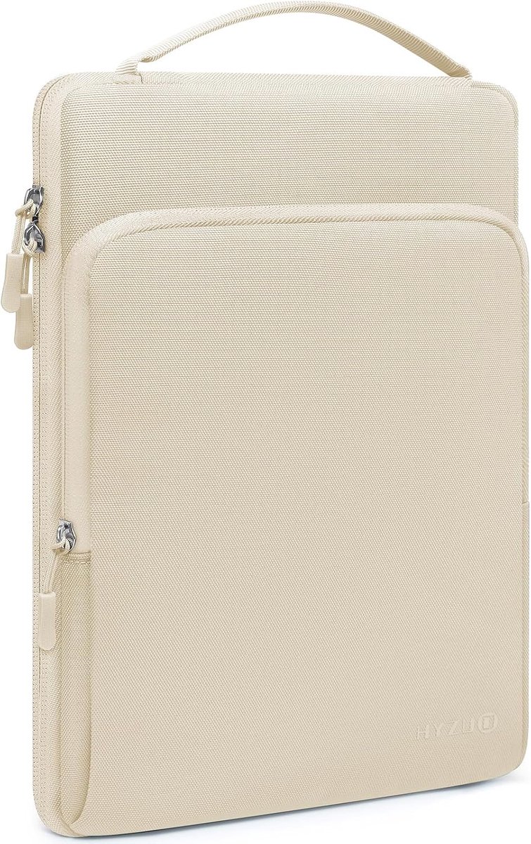 Thijox - Laptophoes 13 Inch Laptoptas voor MacBook Air Pro iPad Pro/Air Surface Pro XPS - Waterafstotend, Lichtgewicht, Zandkleurig - Ideaal voor Scho
