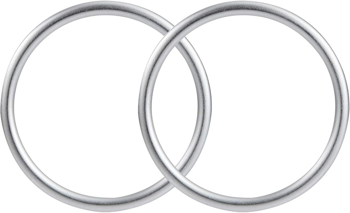 SnelShoppen - Baby Sling Rings - Aluminium Ring voor Baby Draagzak - Pack van 2 - Geschikt voor Pasgeborenen en Peuters - Ideaal voor Borstvoeding en