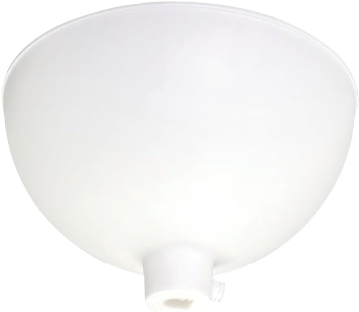 SnelShoppen - Pavilion Plastic 10 cm Wit Halve Bol Vorm voor Pendel Lampen - Draadverberging voor Feest, Keuken, Tuin en Camping