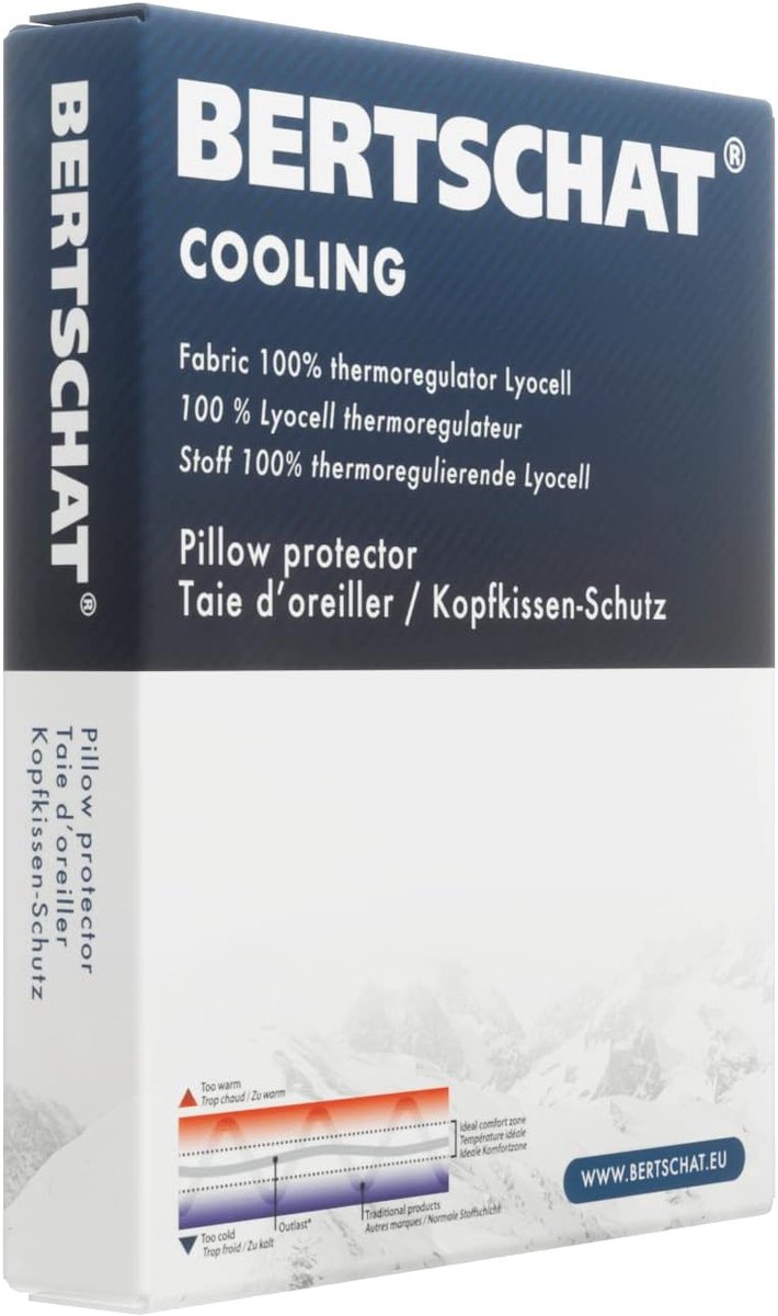 SnelShoppen - Cooling Pillowcase | Verkoelende Kussensloop | 40 x 60 cm | Ideaal voor Goede Nachtrust | Innovatieve Warmteregulatie | Perfect voor Sla