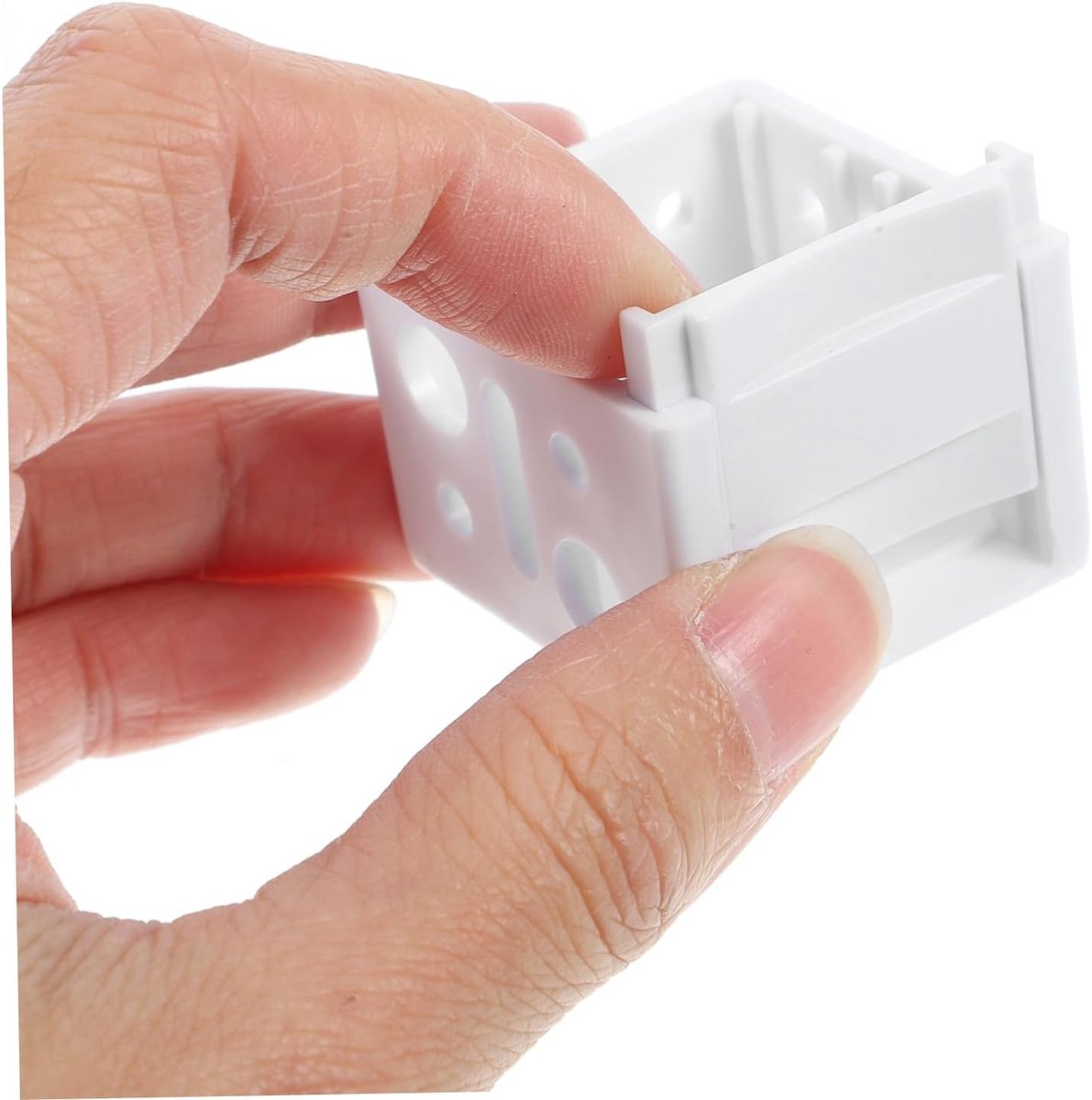 Set van 12 universele witte steunen (2,5 cm) voor rolgordijnen/mini-rolgordijnen – duurzaam kunststof, veilige montage voor thuis of op kantoor