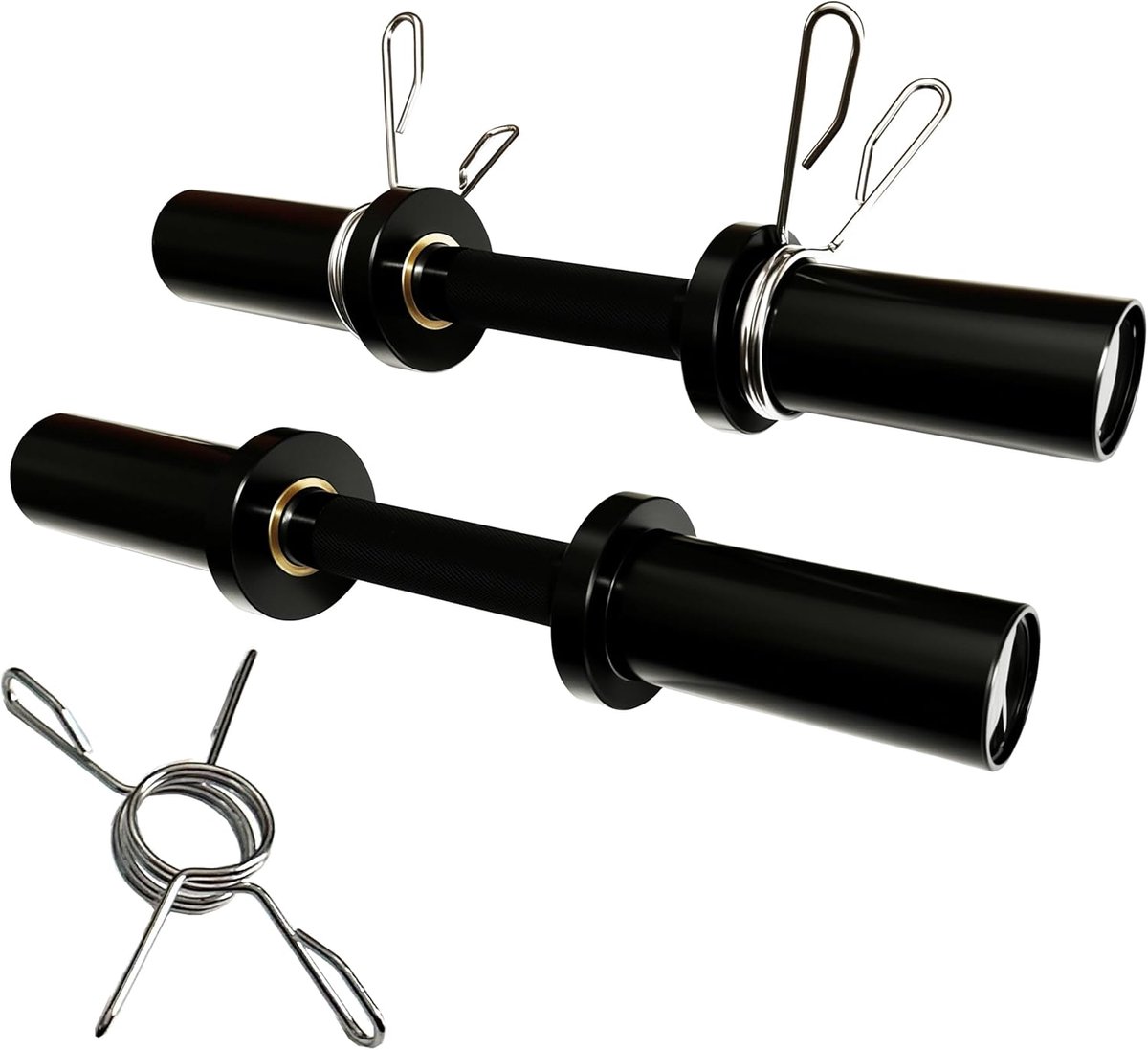 SnelShoppen - Oplaadbare Bars Olympische Dumbbell Grip voor 2 Inch Gewichtsschijven, Ideaal voor Thuis Krachttraining, Ergonomisch en Antislip