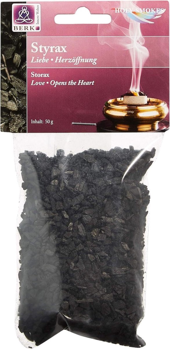 SnelShoppen - Berk Inner Worlds Pure Resins Styrax Incense - Aromatische Wierook voor Liefde, Hartopenend, Aphrodisiac, 20 Sticks - Ideaal voor Medita