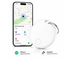 Techload Tracker Android - Google Find My Device en Apple Find My - Wit - 1 Stuk