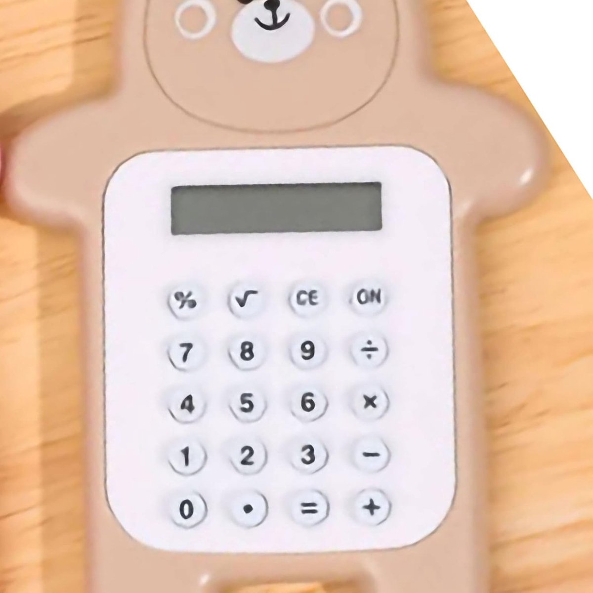 SnelShoppen - Schattige Beren Mini Cartoon Rekenmachine - Lichtgewicht 8 Cijferige Draagbare Calculator voor Kinderen - Ideaal voor School en Thuis
