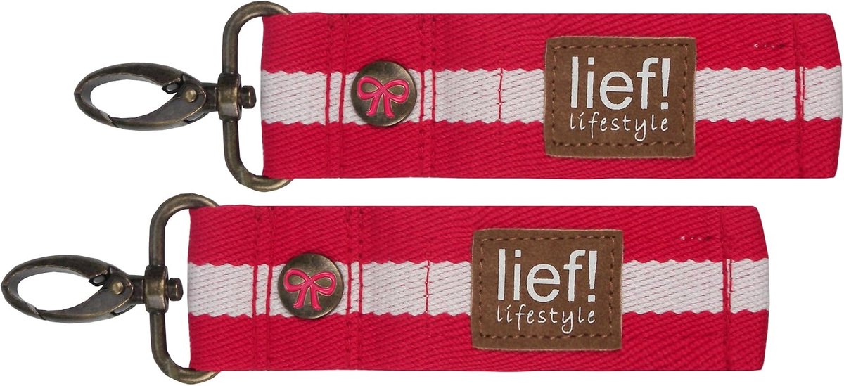 SnelShoppen - Rode kinderwagenhouder voor luiertassen - Praktische bevestiging met karabiner - Ideaal voor onderweg - Geschikt voor alle kinderwagens