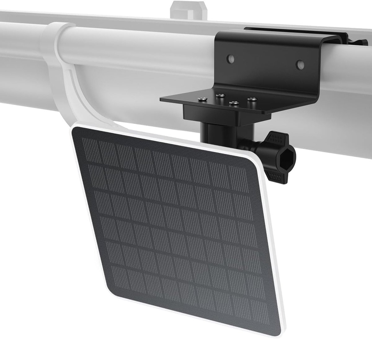 SnelShoppen - Gootbeugel voor Zonnepaneel, Universele Bevestiging voor Buitencamera's, Verstelbare Steun voor EufyCam, Arlo, Reolink en Meer, ¼-20 Dra