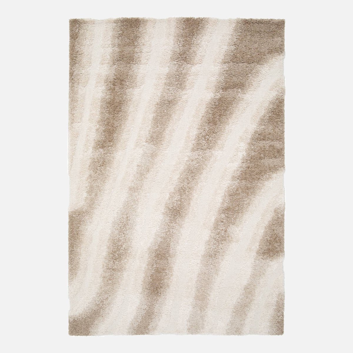 sweeek - Vloerkleed met beige gestreept patroon voor binnen - lou