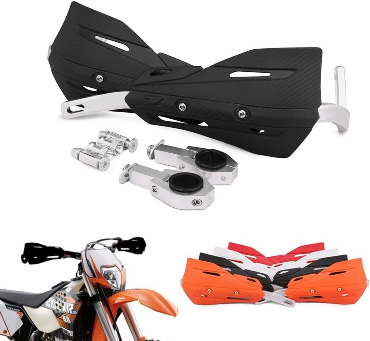 Aluminium Motocross Handguards 22mm en 28mm met Universele Montagekits voor Dirtbike en ATV Racing