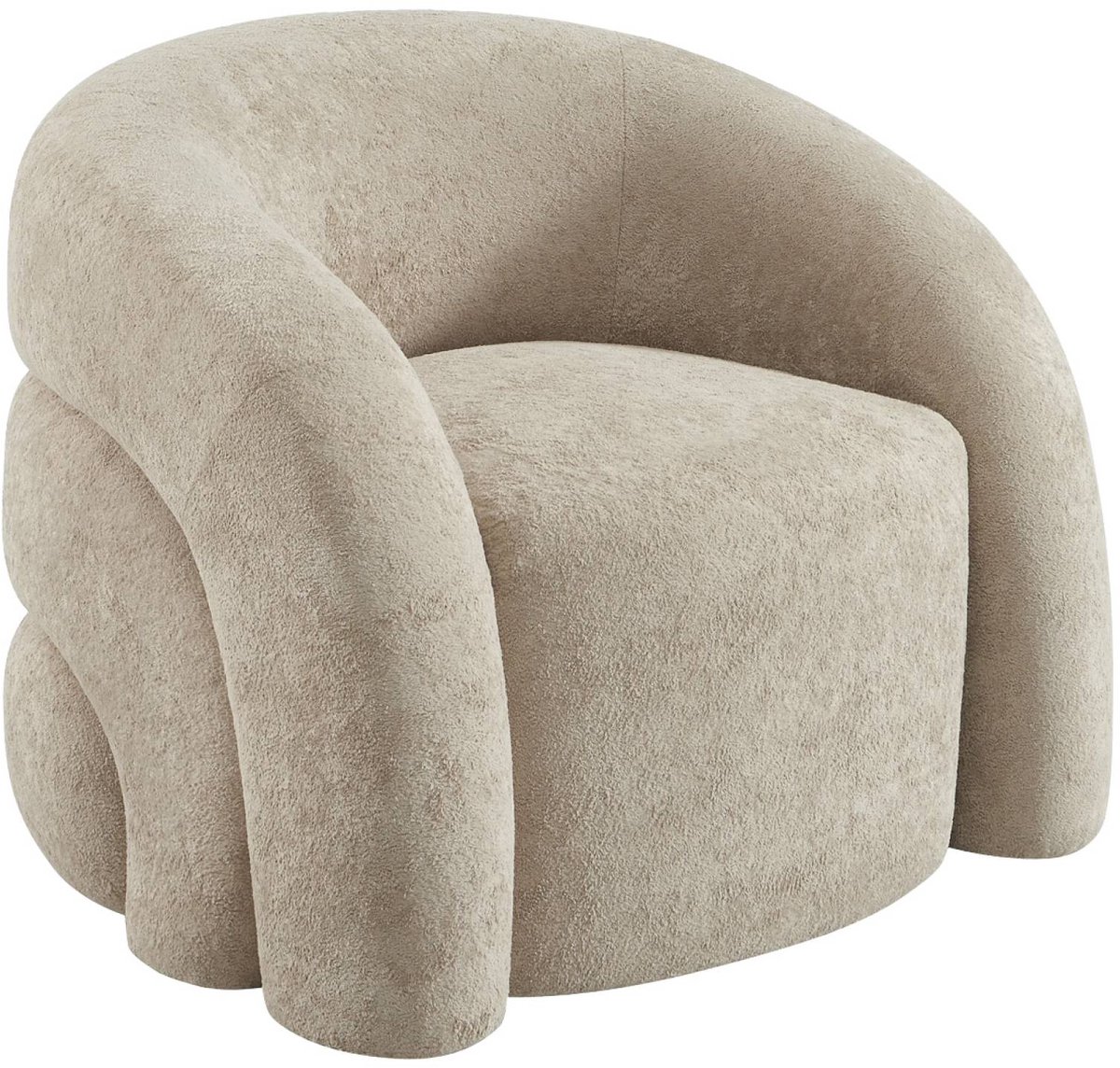 sweeek - 1-zits fauteuil van stof organisch - renbo