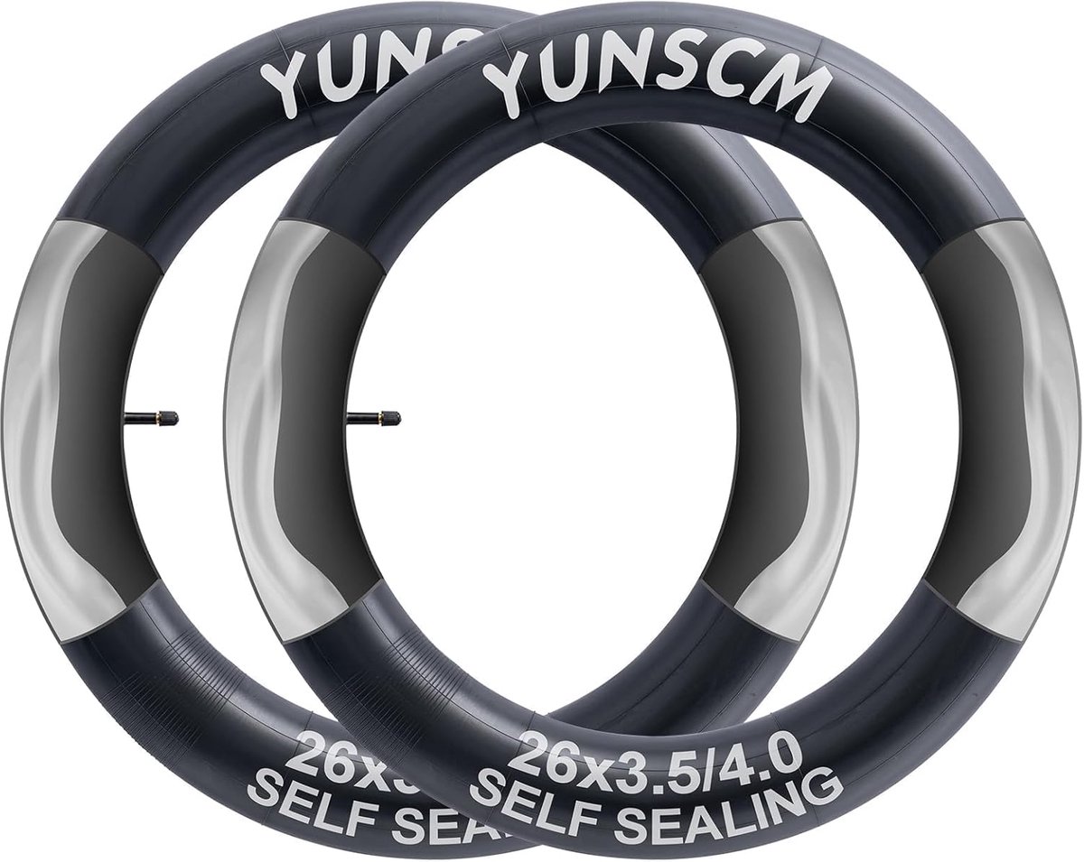 SnelShoppen - 2 Pack 26 inch Zelfsluitende Dikke Fietskamer Tubes 26"x3.5/4" AV32mm Ventiel, Automatische Reparatie, Lekbestendig