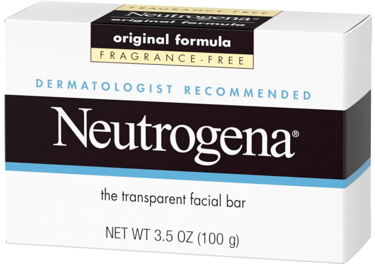 Neutrogena Original Transparante Gezichtsreinigingszeep 99g – Parfumvrij – Met Glycerine – Hypoallergeen – Zachte Dagelijkse Face Wash