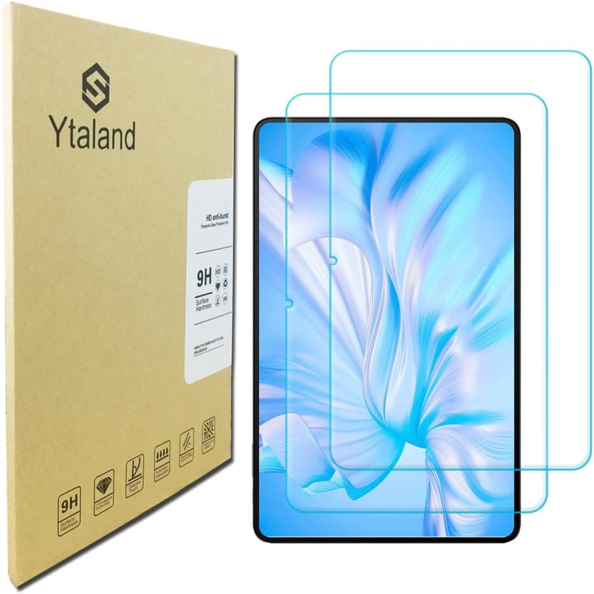 SnelShoppen - Tempered Glass Screen Protector voor 12 Inch Tablet, 9H Hardheid, Ultra Duidelijk, Anti-Scratch, Beschermfolie, 2-Pack, Voor OUKITEL OT5