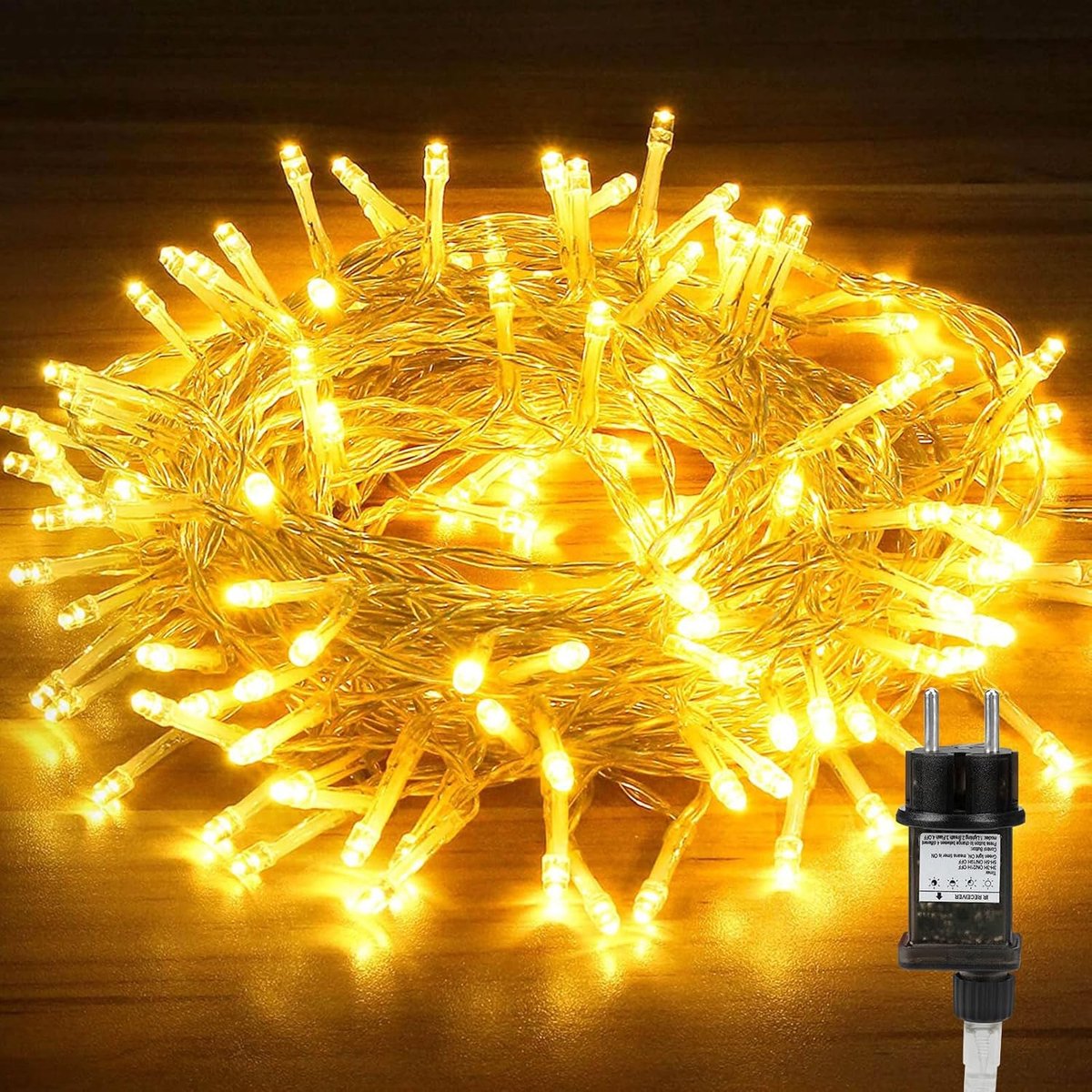 SnelShoppen - 33 m LED Fairy Lights - 300 Warm Witte LED Sfeerverlichting voor Binnen en Buiten - Waterdichte String Lights voor Tuin, Feest, Kerst, B