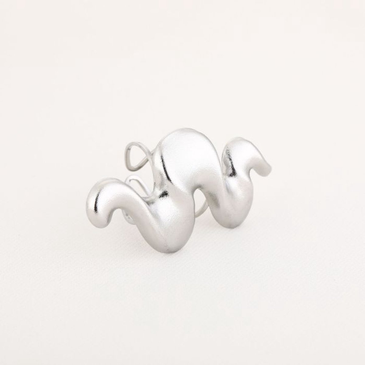 ring - rvs - statement - zilver - golf - cadeau tip