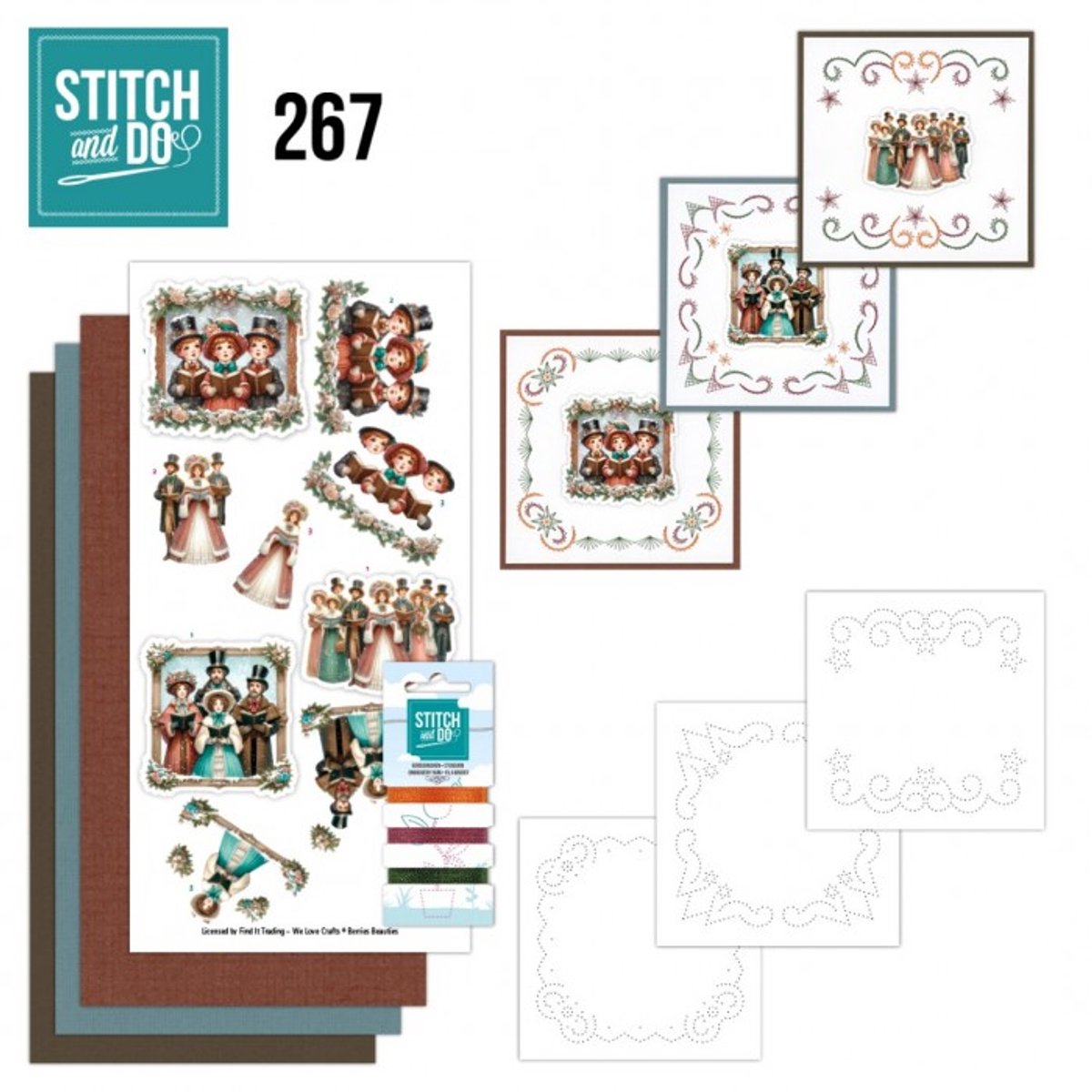 Stitch and Do 267 - Victorian Christmas Tales - Stitch and Do borduursets met borduurgaren - Gratis verzonden - STDO267