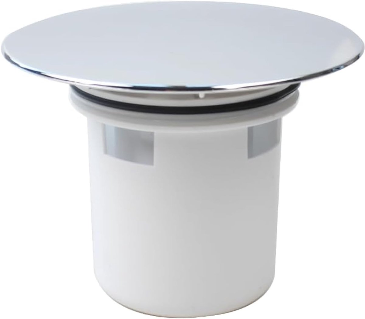 SnelShoppen - Douch Drain Cover en Chroom Geplateerde Plastic Douche Stopper, Vervanging voor Oude Douchedeksels, 121mm Diameter, Eenvoudig te Install