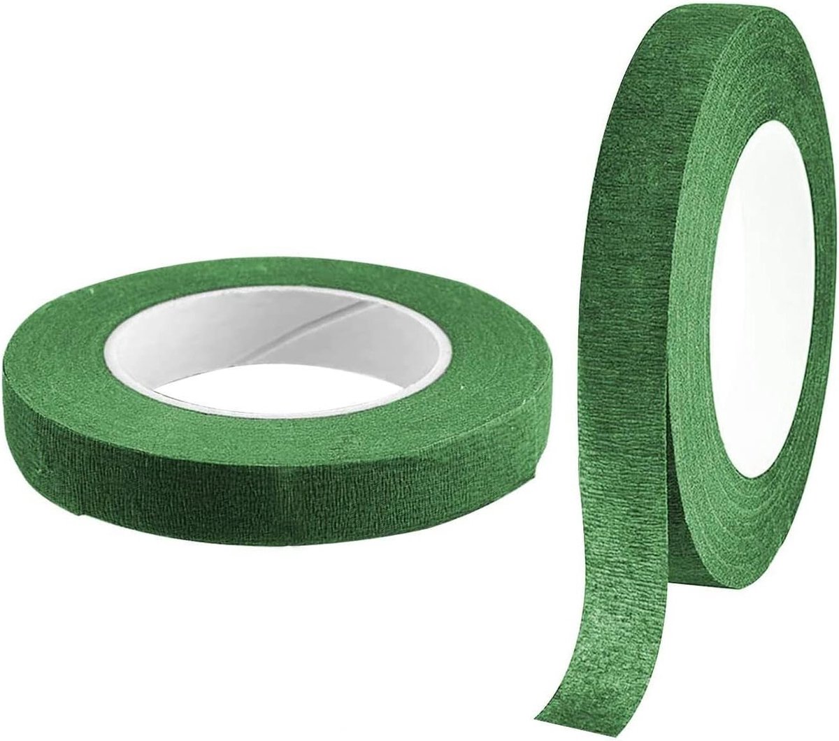 Zelfklevende Bloementape - 2 Rollen Bouquet Tape voor Corsages en Bloemstukken - Perfect voor Verpakking en Bloemenstelen (27mx12mm)