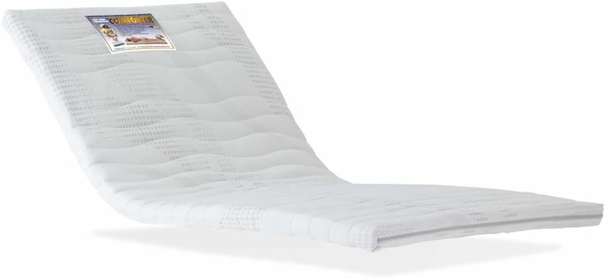Thijox - Comforter Topper 140x200 cm - Matras Topdekmatras - Traagschuim Topmatras - Zachte Hardheid - NASA Matras - Wasbare Hoes - Drukverlagend Ople