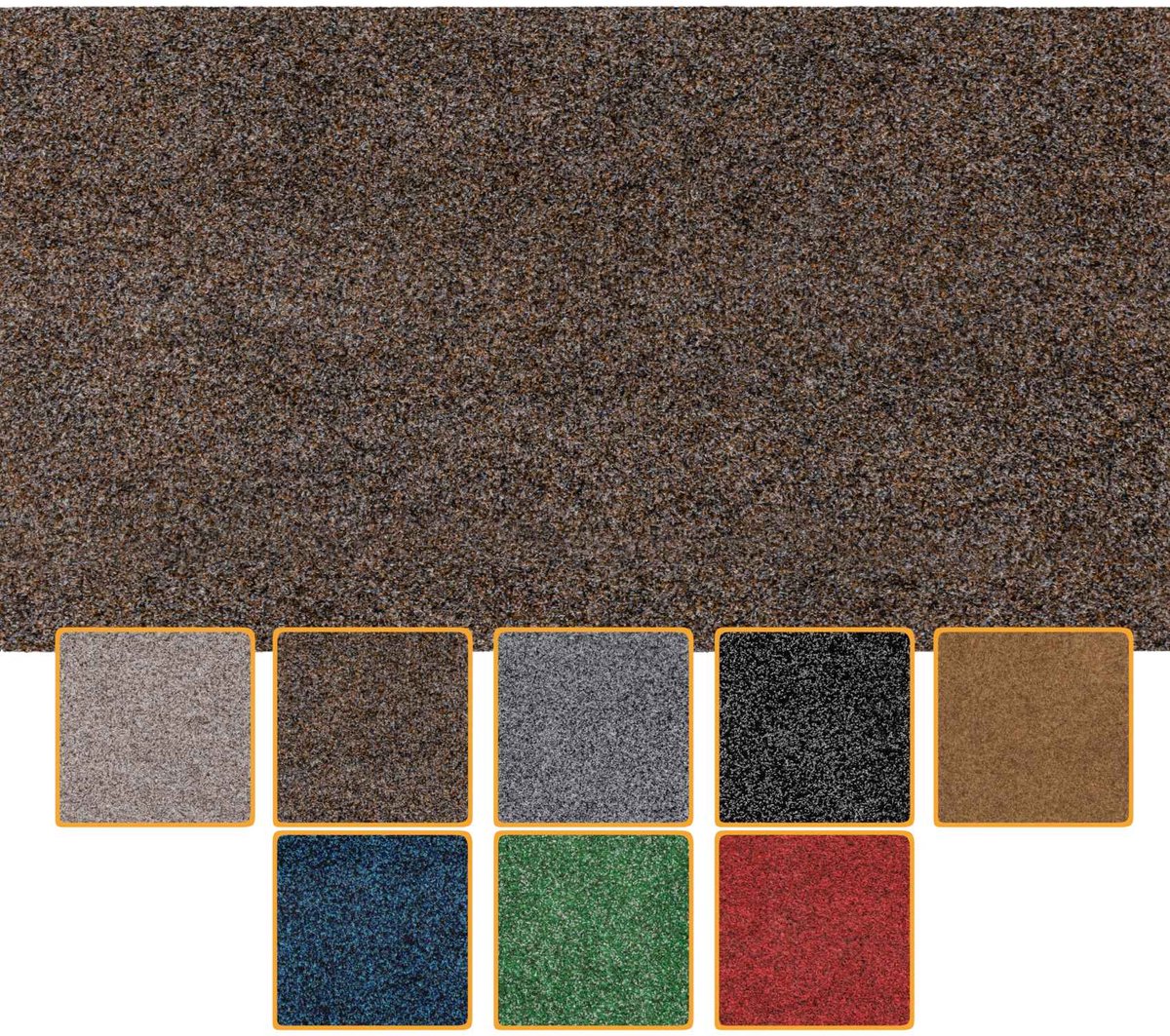 ANRO Deurmat Bruin 100x50cm – Schoonloopmat Antislip Wasbaar Voordeur Hal Binnen & Buiten Op Maat
