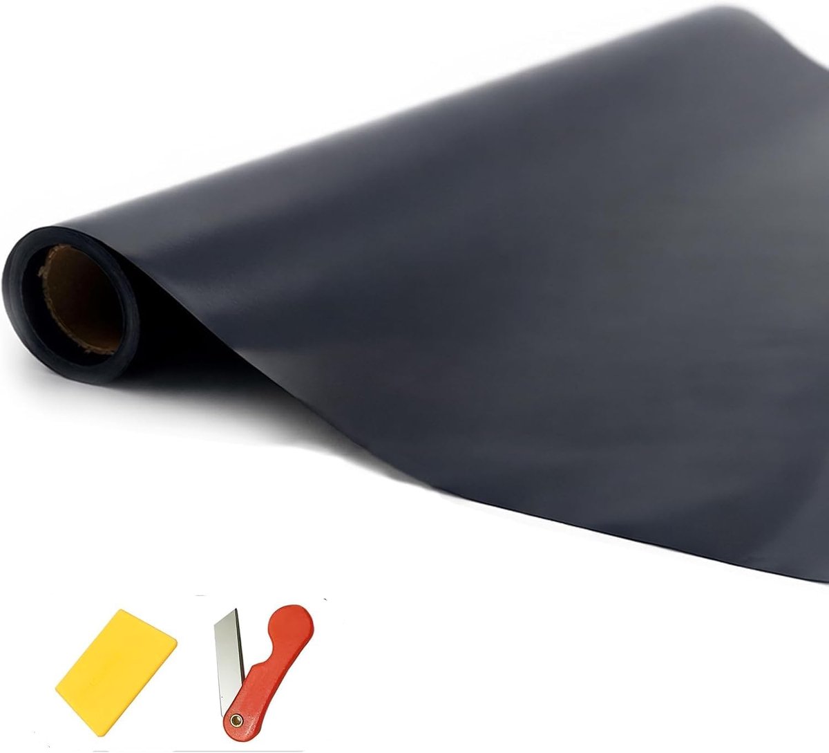 SnelShoppen - Aquarium Back Wall 200 x 40 cm PVC - Zelfklevend Aquarium Achtergrond - Sterk en Duurzaam - Zwart PVC Achterwand voor Terrarium en Aquar