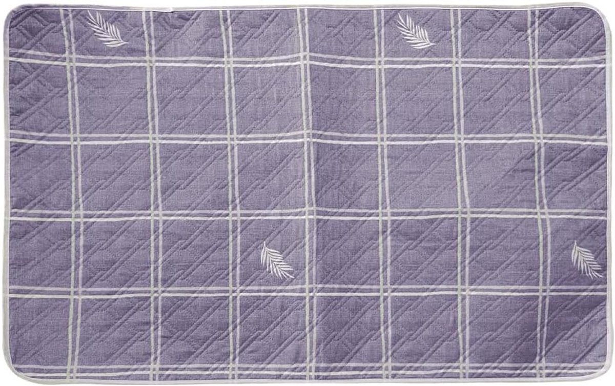 Wasbare bedbeschermers voor volwassenen, incontinentie en nachtelijke verzorging - Bescherming tegen menstruatieverlies, 120 x 80 cm, blauw en ademend materiaal