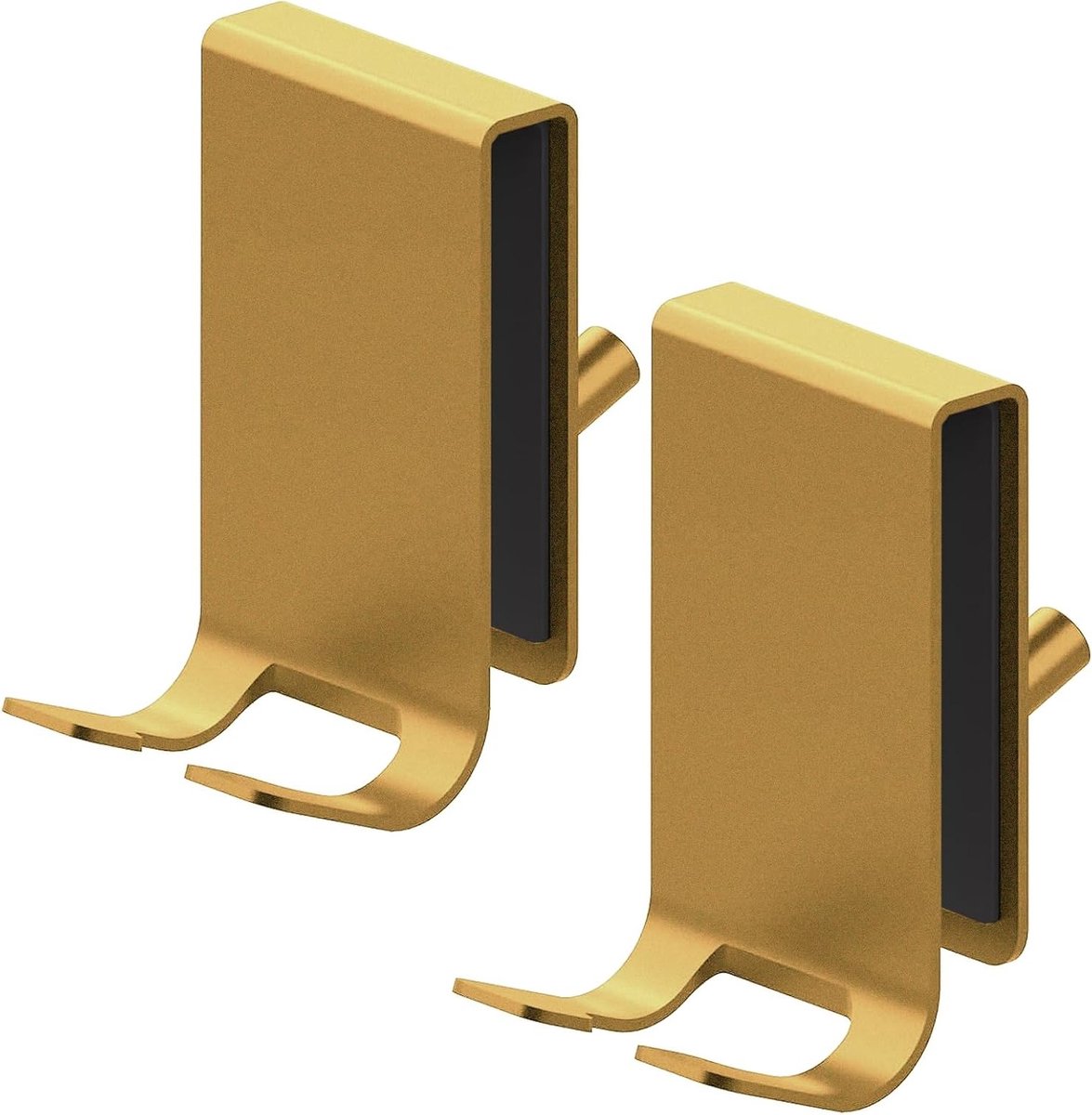 Shower Hooks zonder Boren met Beschermende Padding voor Douchedeuren van 5-10mm Dikte (gou