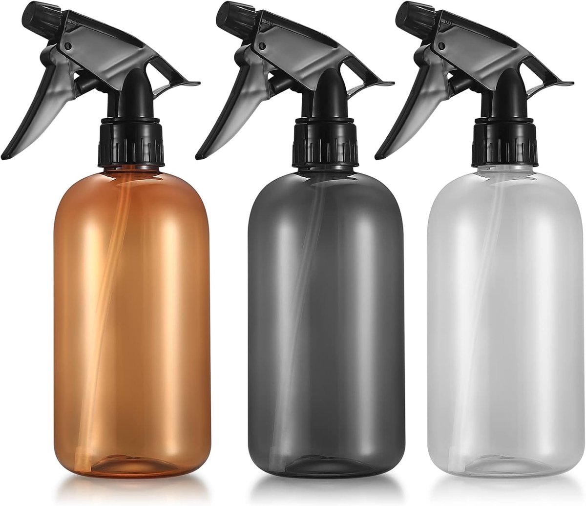 SnelShoppen - Sprayflessen Set van 2 - 500ml Lege Plastic Sprayflessen - Geschikt voor Schoonmaken, Tuinieren, Haarverzorging en Meer - Duurzaam en Le