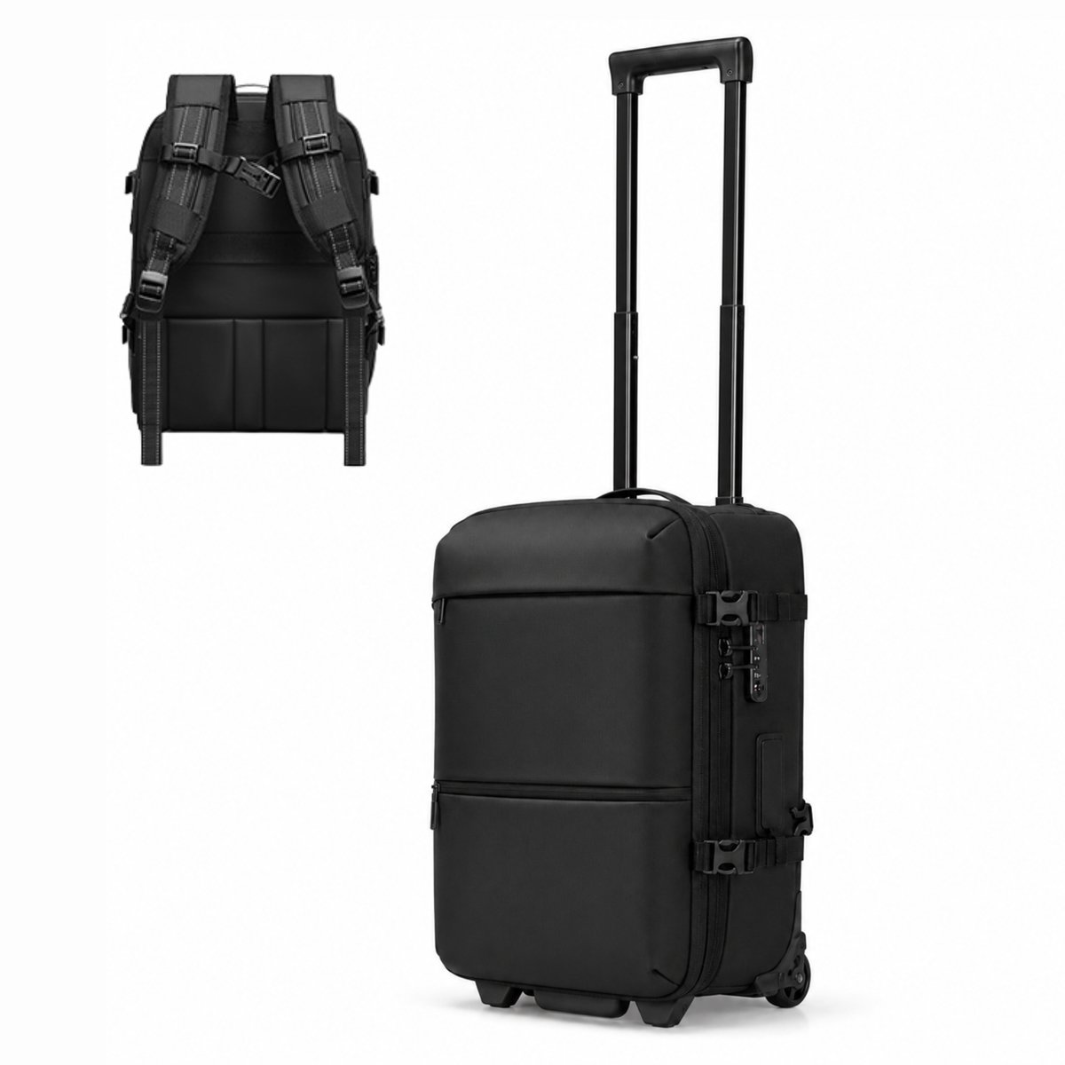 DreamGoods Vacuüm Rugzak - 55x35x25 - Handbagage Koffer & Rugzak - Rugtas met Trolley - Reistas - 40 liter