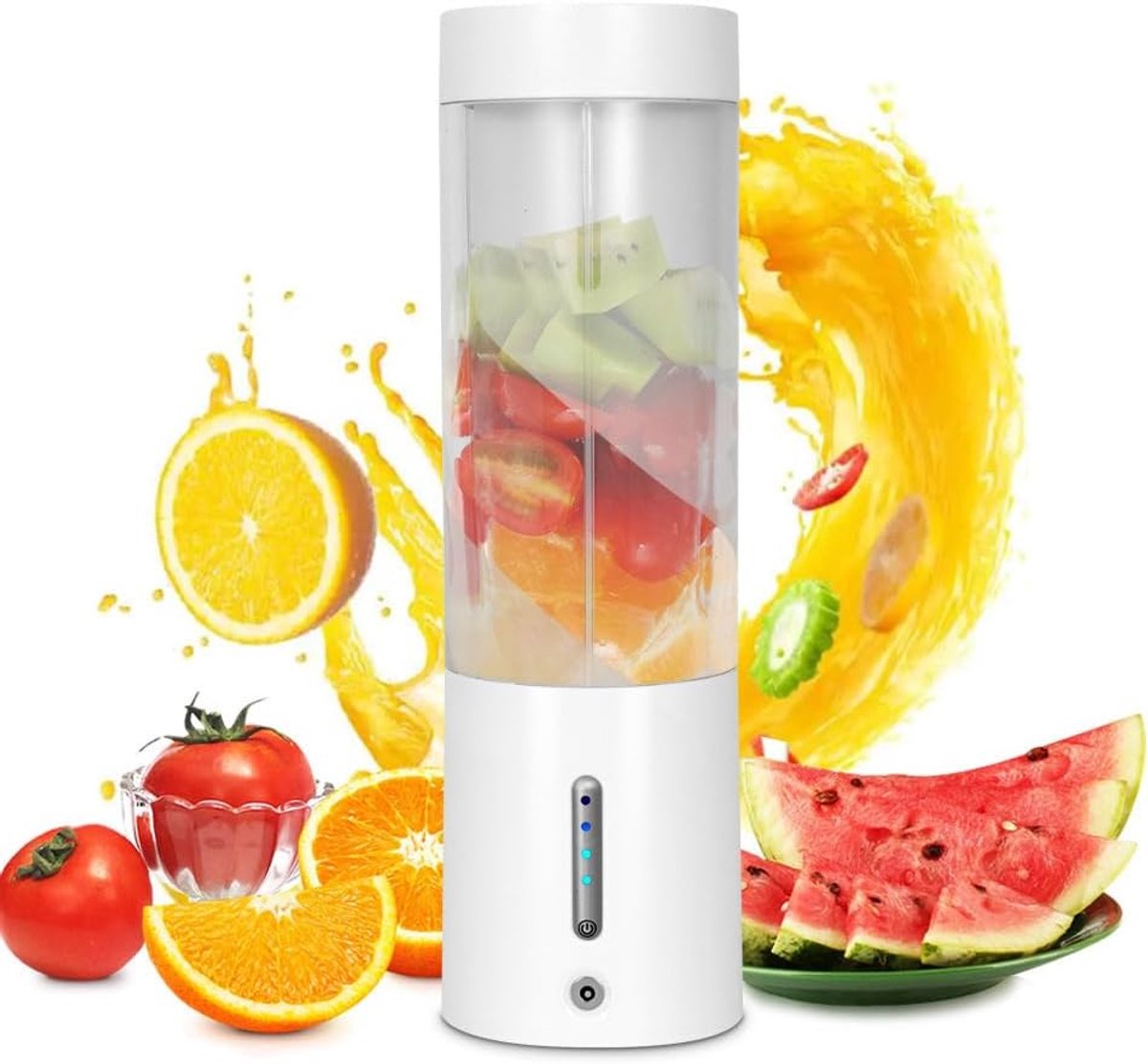 Thijox - Draagbare Blender voor Smoothies en Shakes, Draadloze Persoonlijke Blender 450 ml, 20.000 tpm, XIP8 Waterdicht, Geschikt voor Sport, Camping