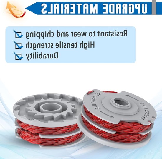 Vervangende Grastrimmer Spoelen - 4 Stuks Dubbele Autofeed Nylon Spoelen voor Grastrimmers, 1.5mm x 11m, Geschikt voor Diverse Modellen — afbeelding 4