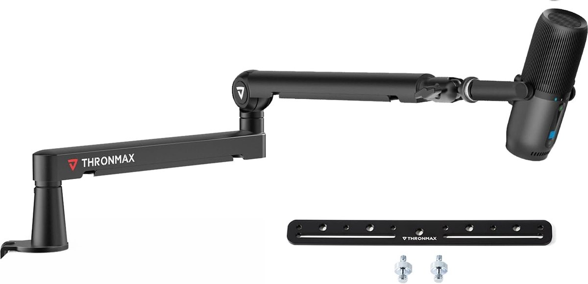 SnelShoppen - THRONMAX Twist S6 Microfoon Arm, Low Profile Microfoonstandaard met Kabelbeheer, Desk Clamp, Volledig Verstelbare Metaal Microfoonarm vo