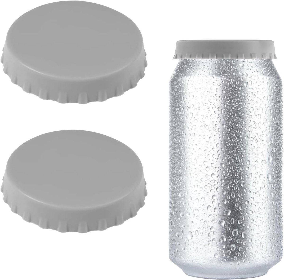 SnelShoppen - Silicone Canning Beverage Can Lids - Herbruikbare Deksel voor Blikjes - Geschikt voor Cola, Bier en Frisdrank - Duurzaam en Milieuvriend
