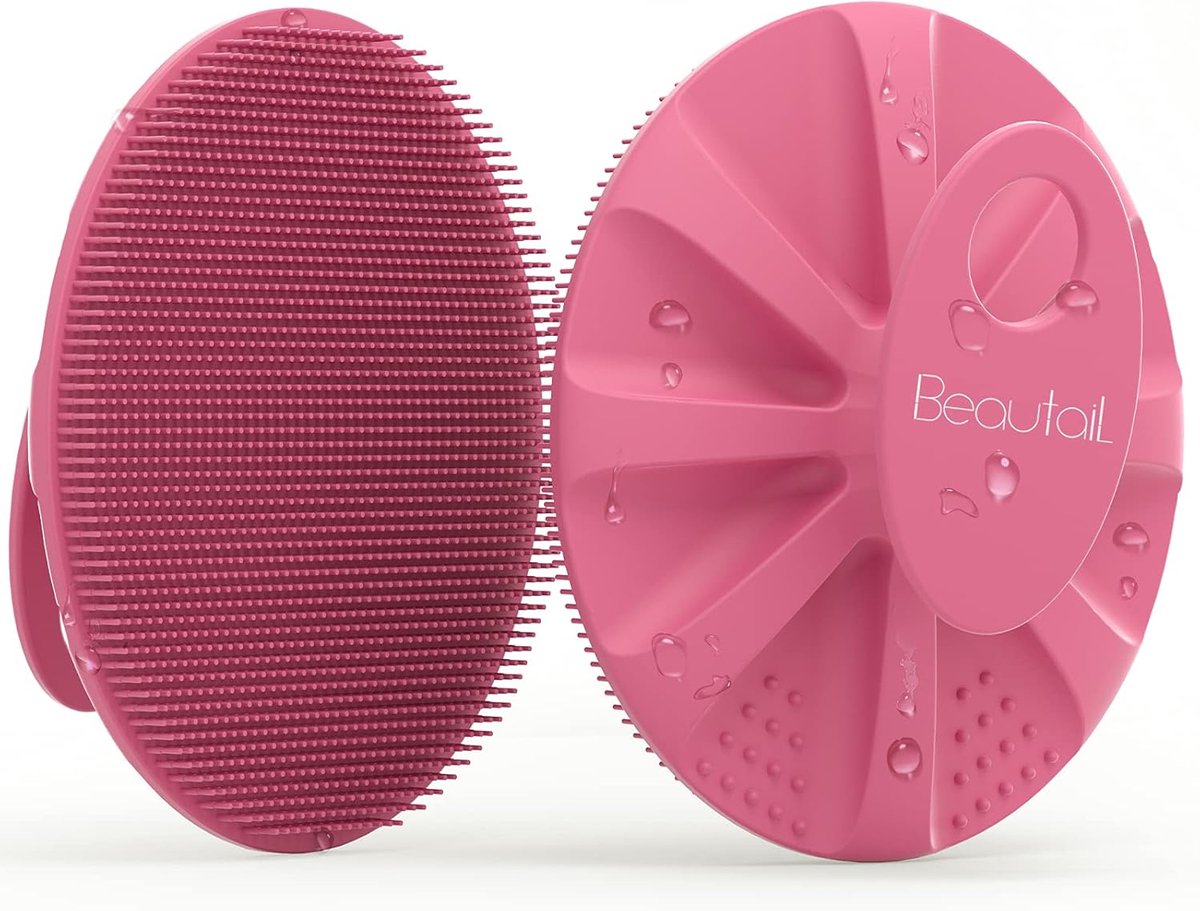 SnelShoppen - Silicone Body Scrubber, Exfoliërende Doucheborstel voor Huidverzorging, Zachte Loofah voor Gevoelige Huid, Makkelijk Schoon te Maken, Hy