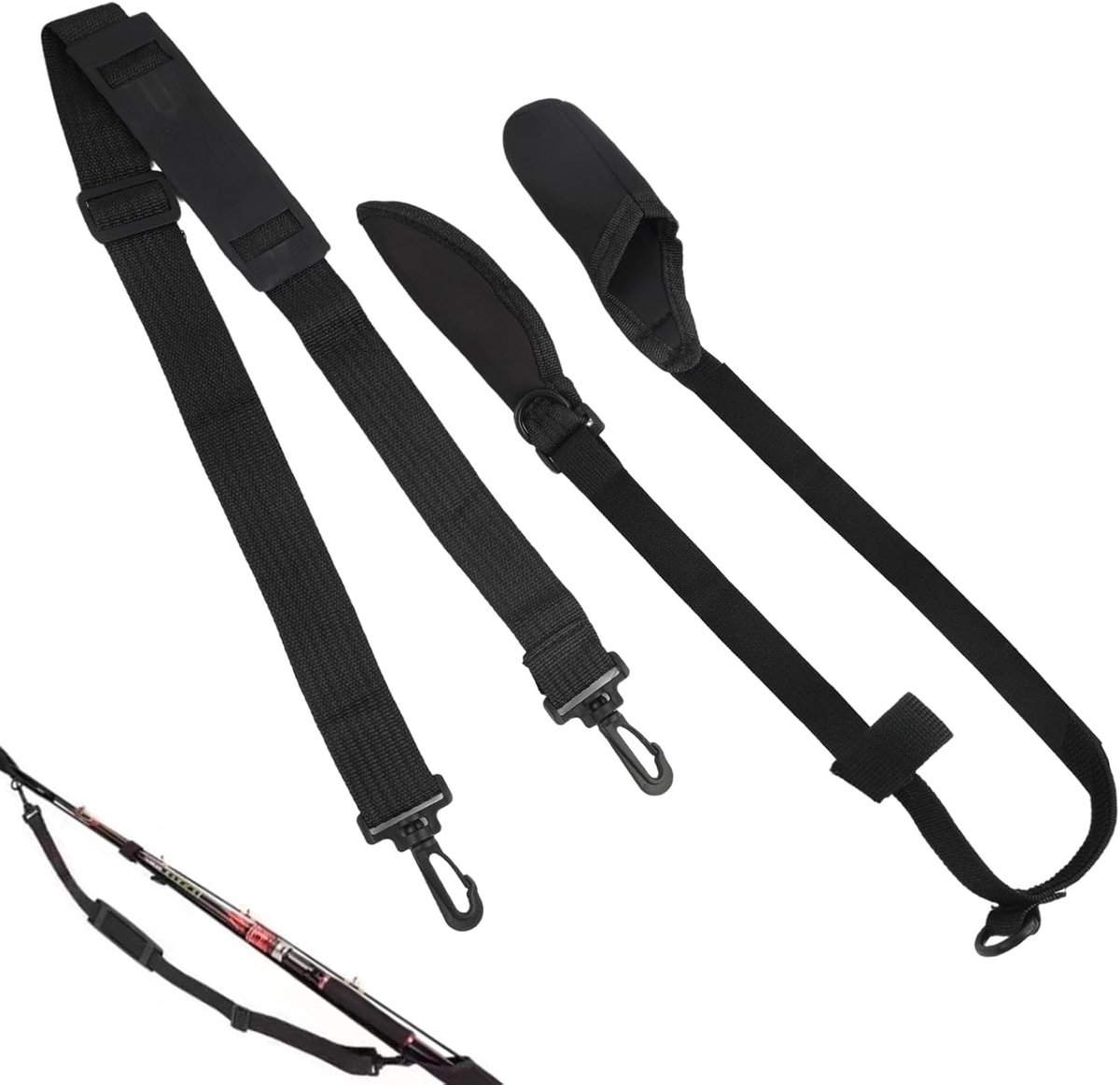 SnelShoppen - Neoprene Rod Guard voor Hengels, Verstelbare Hengelriem, Robuuste en Duurzame Bescherming, Ruimtebesparend Ontwerp, Eenvoudig in Gebruik