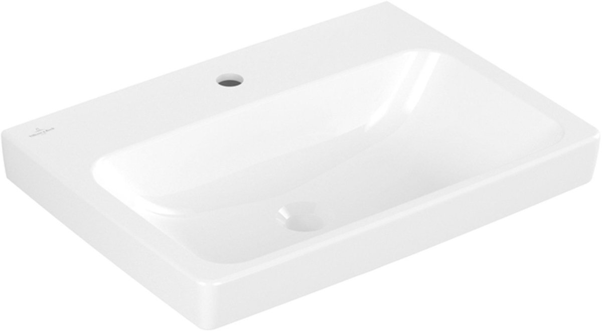 Villeroy & Boch Architectura Wastafel - 44.5x60cm - 1 kraangat - zonder overloop - White Alpine (glans wit)