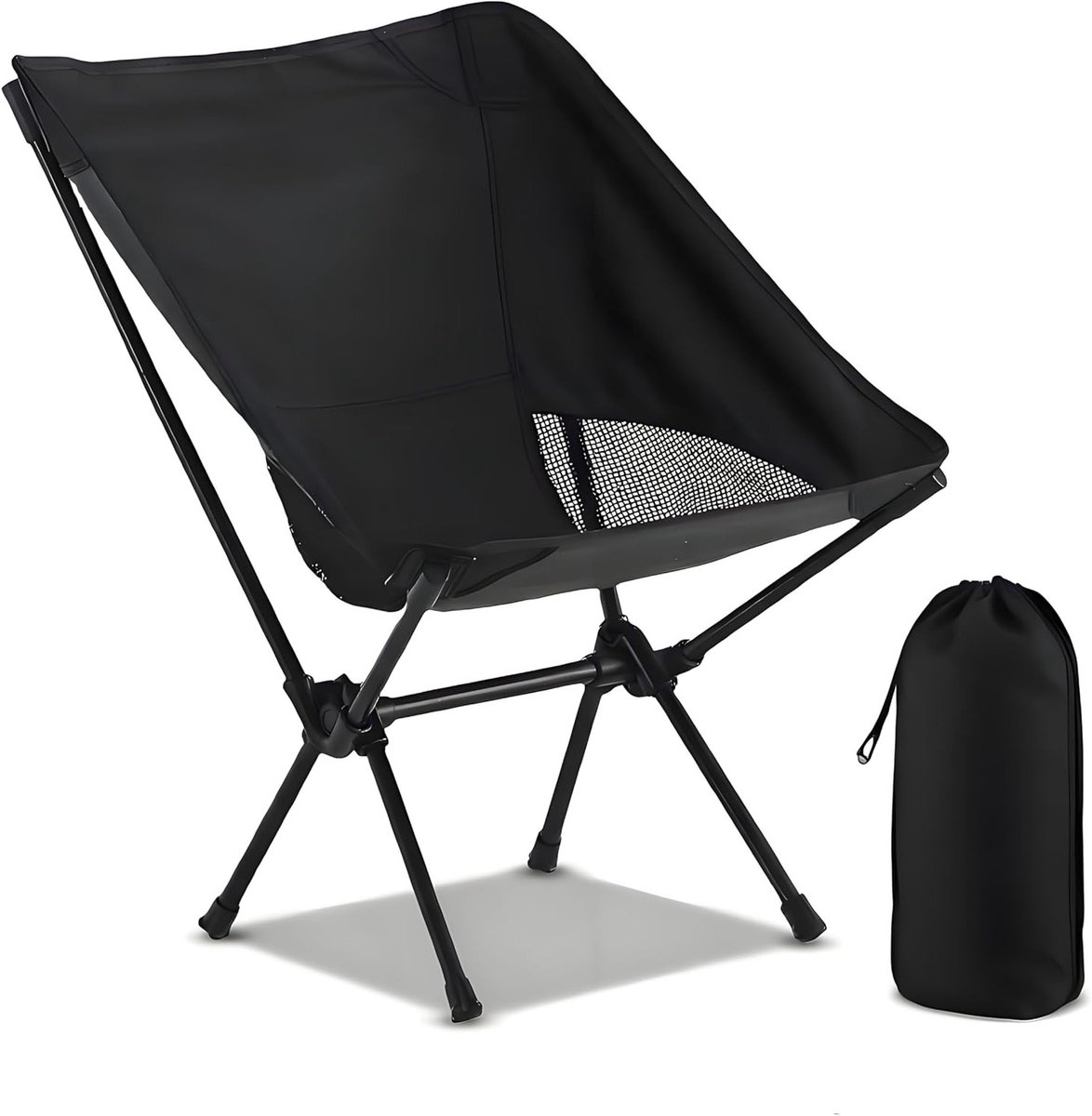 Opvouwbare Campingstoel voor Volwassenen - Lichtgewicht en Draagbare Stoel met Tas voor Kamperen, Picknicken en Vissen