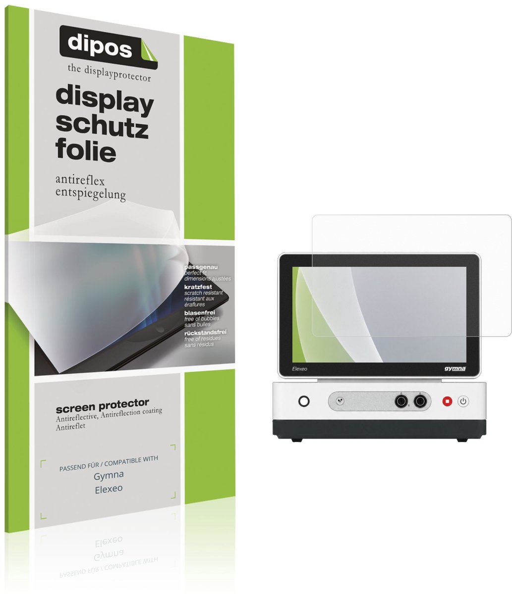 dipos – 2x Matte Beschermfolie geschikt voor Gymna Elexeo | Krasbestendige & antireflecterende Screenprotector Ultra-Thin