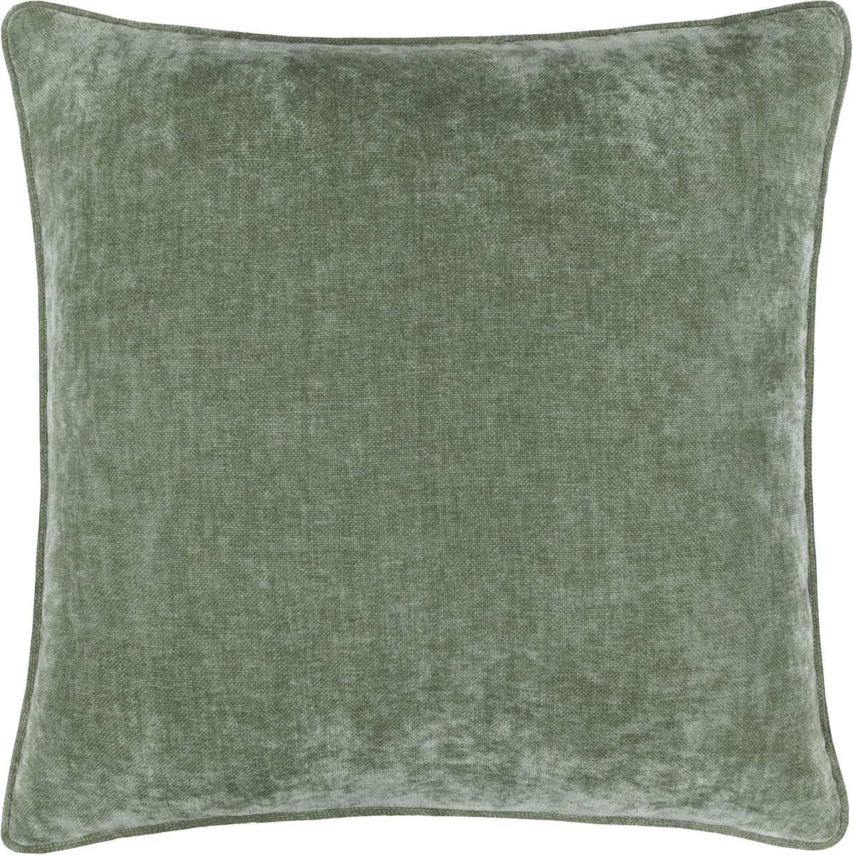 SnelShoppen - Zachte Velvet Chenille Kussenhoes met Piping en Verstopte Rits - Reversibel Design - 100% Polyester - Muted Aardetinten - Perfect voor W