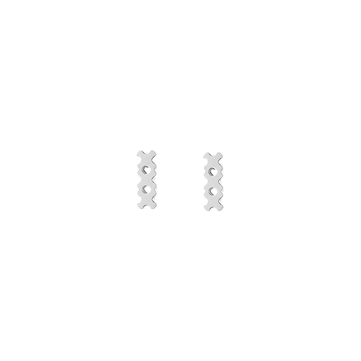 Stainless Steel XXX Amsterdam Studs – Minimalistische & Iconische Oorknopjes - RVS - Zilver