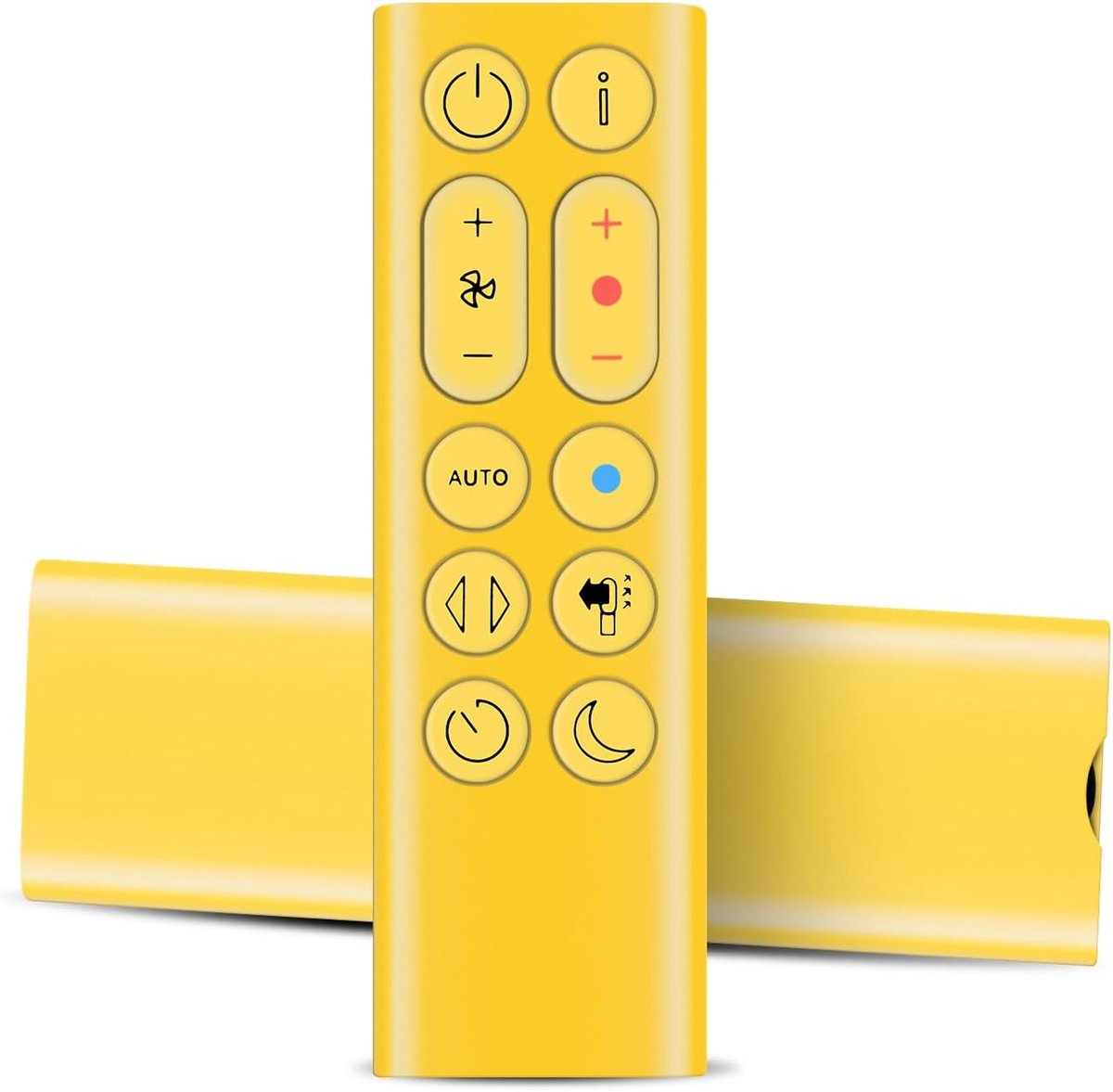 SnelShoppen - Vervangende Afstandsbediening voor Luchtreiniger Kachel Bladeless Ventilator - HP04 HP05 HP06 HP09 - Geel - Ergonomisch - ABS Kunststof