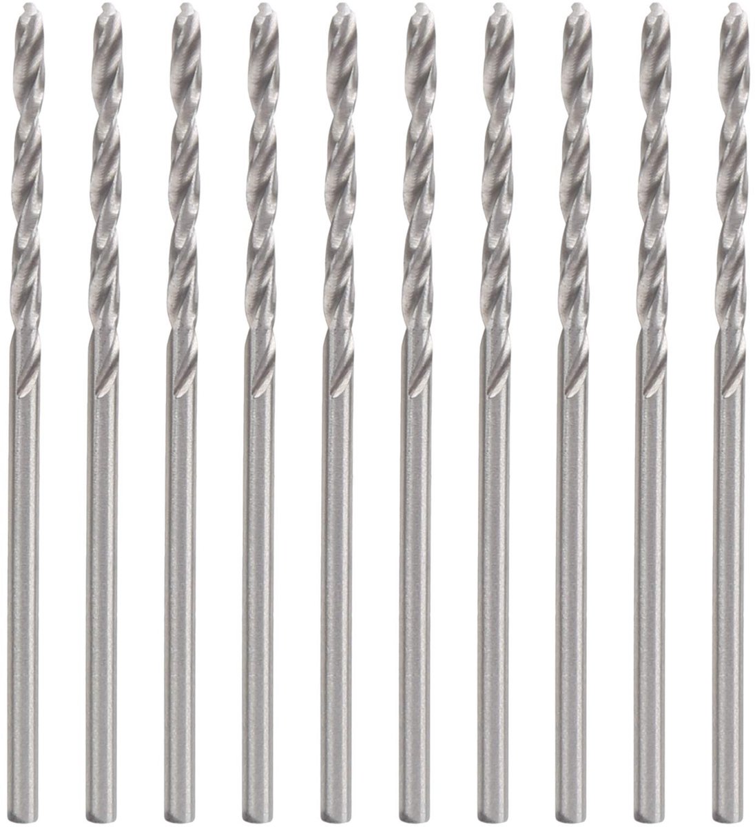Dailygoods - 10-delige Spiraalboorset Snelstaal voor Metaal en Hout